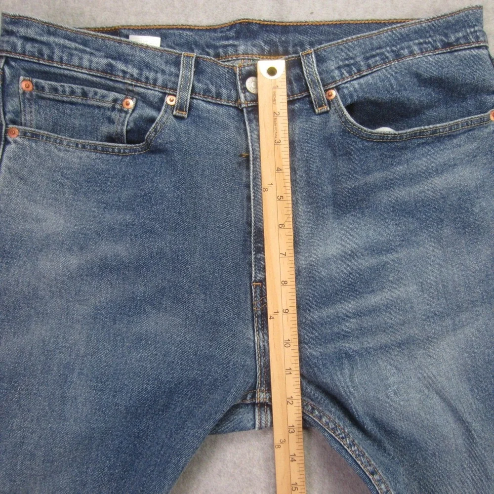 Levis 505 Mens Jeans 34x30 (Tag 36x30)‎ Blue Straight Leg Classic Fit Denim